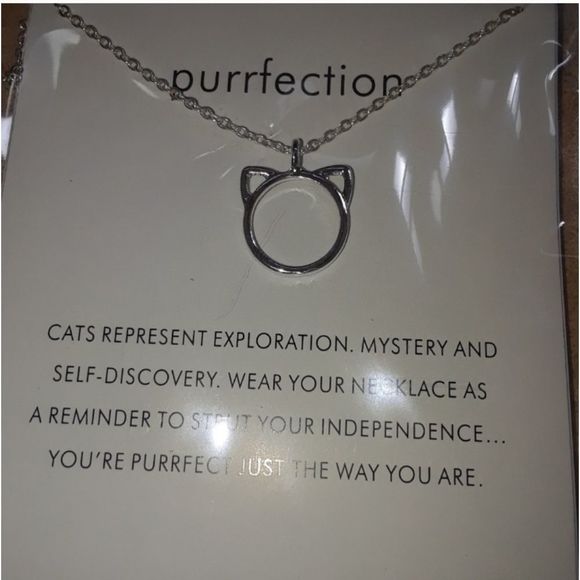 NWT Purrfection Cat Necklace - Picture 2 of 3